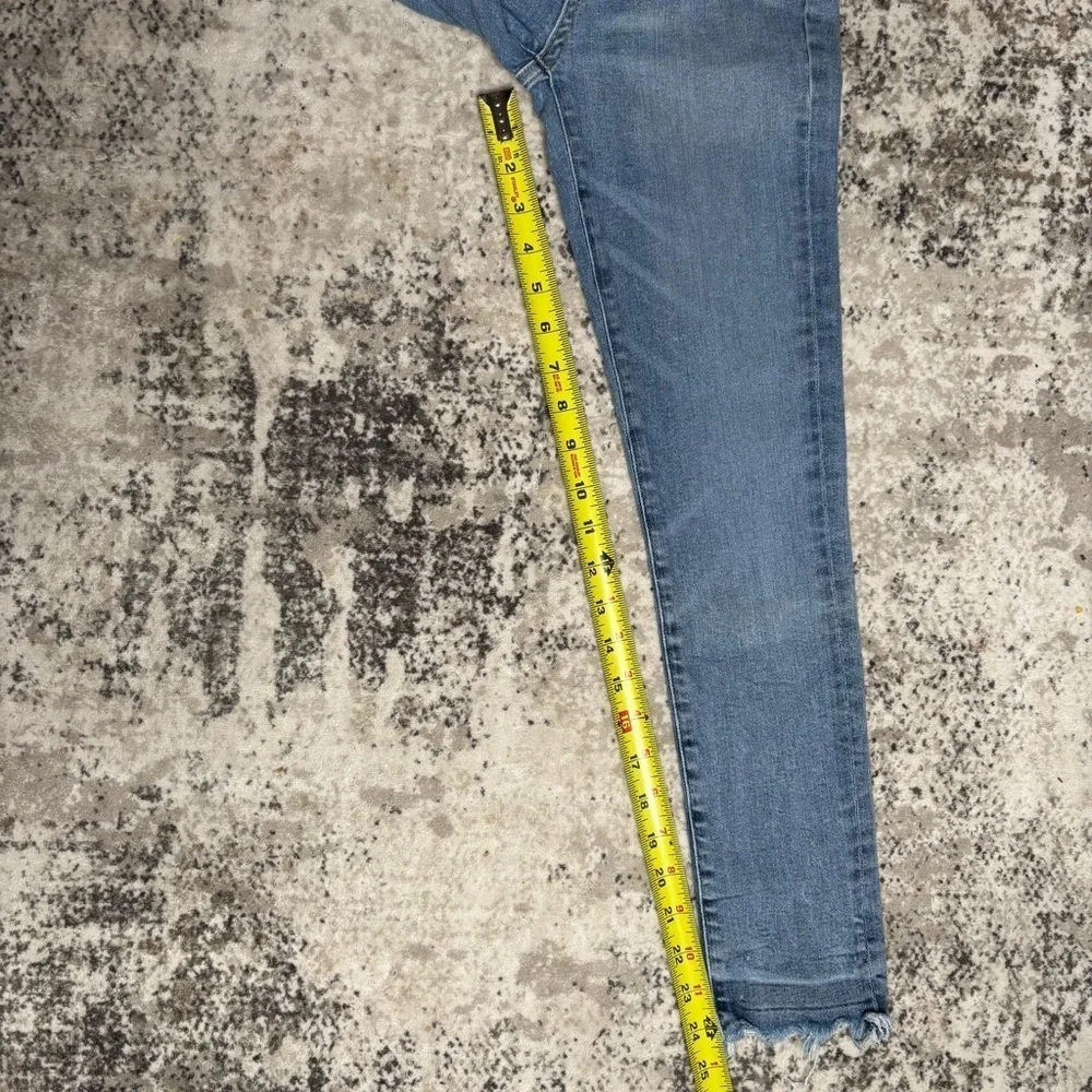 Agolde Women's  Skinny Cropped Jeans Frayed Raw Hem High Rise Size 23
